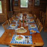 Alaska Fishing lodge dining