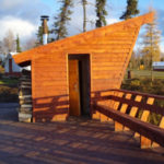 Sauna at Alaska Fishing lodge