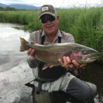 Trophy rainbow trout fishing in Kamchatka