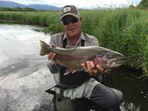 Trophy rainbow trout fishing in Kamchatka