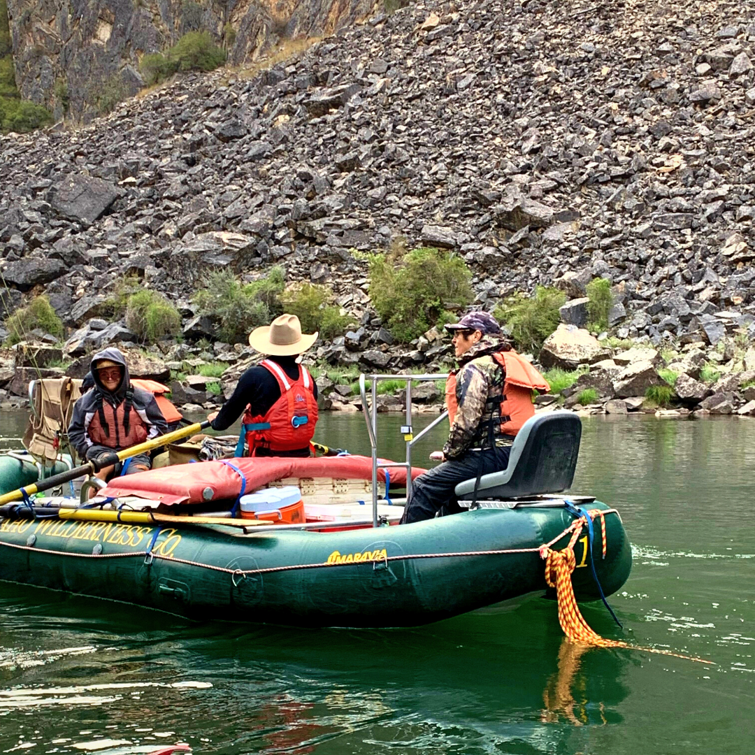 A guide navigates the waters of the Middle Fork of the Salmon River.