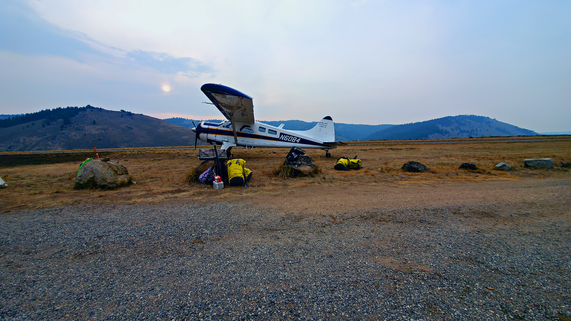 A backcountry plane prepares to fly anglers into the Frank Church-River of No Return Wilderness for fishing.
